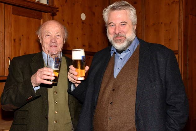 Hans Stadlbauer Actor Dieter Fischer Actor Munich 03 02 2026 Augustiner Stammhaus Iberl Buehne Premiere Weiberwirtschaft Photo Munich