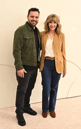 03 February, 2026 - Los Angeles, California - Jake Johnson, Mary Steenburgen. Apple TV Press Day held at Barker Hangar in Los Angeles. Santa Monica USA - ZUMAa123 20260203_zaa_a123_465 Copyright: xADx