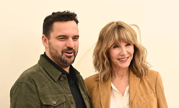 03 February, 2026 - Los Angeles, California - Jake Johnson, Mary Steenburgen. Apple TV Press Day held at Barker Hangar in Los Angeles. Santa Monica USA - ZUMAa123 20260203_zaa_a123_472 Copyright: xADx