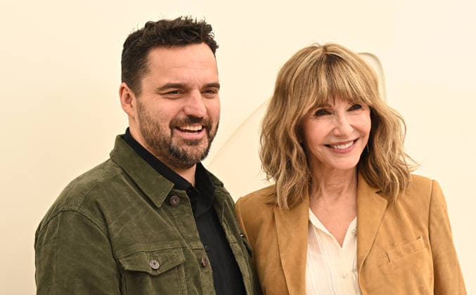 03 February, 2026 - Los Angeles, California - Jake Johnson, Mary Steenburgen. Apple TV Press Day held at Barker Hangar in Los Angeles. Santa Monica USA - ZUMAa123 20260203_zaa_a123_478 Copyright: xADx