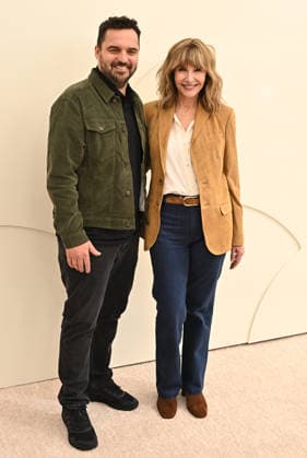 03 February, 2026 - Los Angeles, California - Jake Johnson, Mary Steenburgen. Apple TV Press Day held at Barker Hangar in Los Angeles. Santa Monica USA - ZUMAa123 20260203_zaa_a123_482 Copyright: xADx
