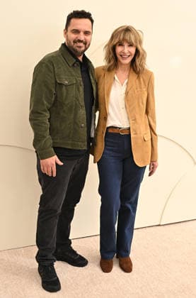 03 February, 2026 - Los Angeles, California - Jake Johnson, Mary Steenburgen. Apple TV Press Day held at Barker Hangar in Los Angeles. Santa Monica USA - ZUMAa123 20260203_zaa_a123_489 Copyright: xADx