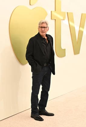 03 February, 2026 - Los Angeles, California -Harrison Ford. Apple TV Press Day held at Barker Hangar in Los Angeles. Santa Monica USA - ZUMAa123 20260203_zaa_a123_514 Copyright: xADx