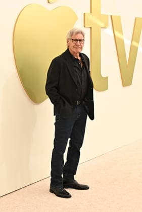 03 February, 2026 - Los Angeles, California -Harrison Ford. Apple TV Press Day held at Barker Hangar in Los Angeles. Santa Monica USA - ZUMAa123 20260203_zaa_a123_534 Copyright: xADx