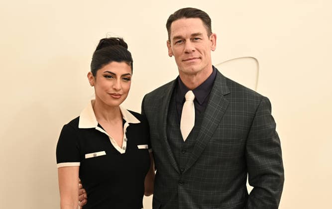 03 February, 2026 - Los Angeles, California -Shay Shariatzadeh, John Cena. Apple TV Press Day held at Barker Hangar in Los Angeles. Santa Monica USA - ZUMAa123 20260203_zaa_a123_536 Copyright: xADx