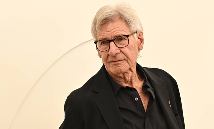 03 February, 2026 - Los Angeles, California -Harrison Ford. Apple TV Press Day held at Barker Hangar in Los Angeles. Santa Monica USA - ZUMAa123 20260203_zaa_a123_565 Copyright: xADx