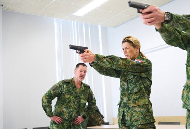 Breda, 4 februari 2026 - Koningin Maxima krijgt militaire training op de KMA in Breda. Breda Nederland  Copyright: xx