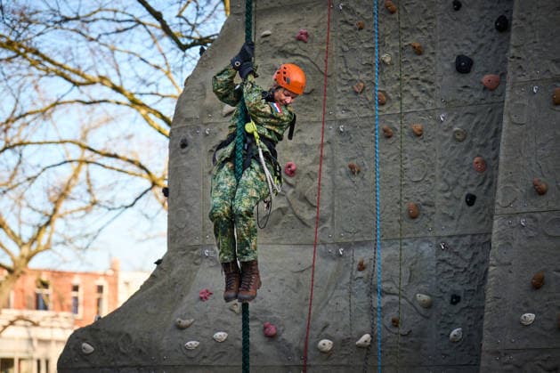 Breda, 4 februari 2026 - Koningin Maxima krijgt militaire training op de KMA in Breda. Breda Nederland  Copyright: xx