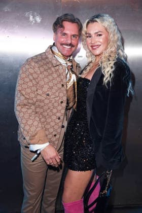 Sascha Schmitz with wife Sandra Czok at the PROMIS UNTER PALMEN season premiere at Cinenova in Cologne on 04 02 2026