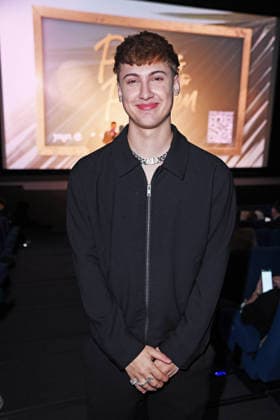 Leon Content at the PROMIS UNTER PALMEN season premiere at Cinenova in Cologne on 04 02 2026