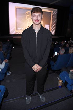 Leon Content at the PROMIS UNTER PALMEN season premiere at Cinenova in Cologne on 04 02 2026