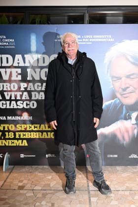 Milan, Preview of the Film Andando Dove Non So (Going Where I Don t Know), Mauro Pagani, a life on the run. Pictured is Michele Mozzati.  Copyright: xSimonexComix xipa-agency.netx xComi Terenghix IPA_Agency_IPA70976640