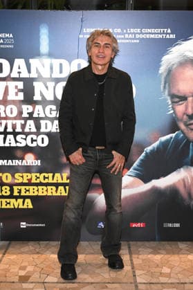 Milan, Preview of the Film Andando Dove Non So (And Where I Don t Know), Mauro Pagani, a life on the run. Pictured is Ligabue.  Copyright: xSimonexComix xipa-agency.netx xComi Terenghix IPA_Agency_IPA70976674
