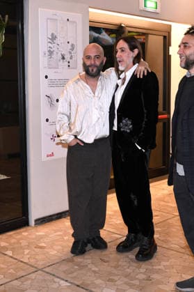 Milan, Preview of the Film Andando Dove Non So (Going Where I Don t Know), Mauro Pagani s life on the run. Pictured are Manuel Agnelli and Giuliano Sangiorgi.  Copyright: xSimonexComix xipa-agency.netx xComi Terenghix IPA_Agency_IPA70976680
