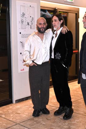 Milan, Preview of the Film Andando Dove Non So (Going Where I Don t Know), Mauro Pagani s life on the run. Pictured are Manuel Agnelli and Giuliano Sangiorgi.  Copyright: xSimonexComix xipa-agency.netx xComi Terenghix IPA_Agency_IPA70976681