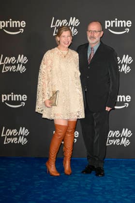 Love Me Love Me blu carpet in Rome, Italy - 04 Feb 2026 Mary Mehagian (l) and Roger Kumble (r) attend the blu carpet of Prime Video movie Love Me Love Me at Auditorium Parco della Musica. Rome Italy Copyright: xMarioxCartellix xSOPAxImagesx _DSC1759