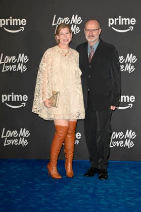 Love Me Love Me blu carpet in Rome, Italy - 04 Feb 2026 Mary Mehagian (l) and Roger Kumble (r) attend the blu carpet of Prime Video movie Love Me Love Me at Auditorium Parco della Musica. Rome Italy Copyright: xMarioxCartellix xSOPAxImagesx _DSC1763