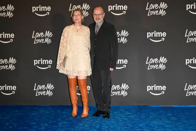 Love Me Love Me blu carpet in Rome, Italy - 04 Feb 2026 Mary Mehagian (l) and Roger Kumble (r) attend the blu carpet of Prime Video movie Love Me Love Me at Auditorium Parco della Musica. Rome Italy Copyright: xMarioxCartellix xSOPAxImagesx _DSC1769