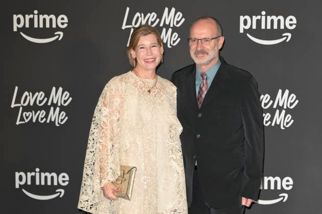 February 4, 2026, Rome, Italy: Mary Mehagian (l) and Roger Kumble (r) attend the blu carpet of Prime Video movie Love Me Love Me at Auditorium Parco della Musica. Rome Italy - ZUMAs197 20260204_aaa_s197_190 Copyright: xMarioxCartellix