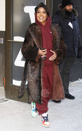 NEW YORK, NY - FEBRUARY 4: Gabrielle Union wearing Nike Air Jordan I Mid Fearless Melody Ehsani seen at The View on February 4, 2026 in New York City. Copyright: xRWx