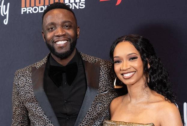 February 4, 2026, Bronx, New York, USA: Alusain Al G Sillah and Zing Ashford attend Mary J Blige Presents Be Happy premiere screening at Hearst Tower in New York, NY on February 4, 2026. Bronx USA - ZUMAr339 20260204_znp_r339_046 Copyright: xLevxRadinx
