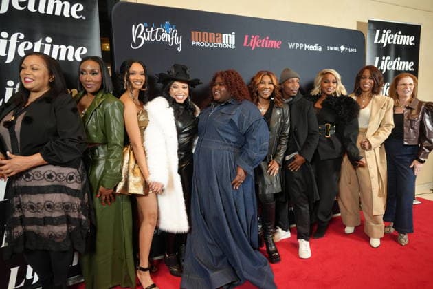 February 4, 2026, New York, Ny, USA: ANGELA WHITE, ZING ASHFORD, TISHA CAMPBELL, GABOUREY SIDIBE, MONA SCOTT YOUNG, MARY J. BLIGE, GAYLE KING attend Lifetime Premiere Screening for Mary J. Blige Presents Be Happy,.Red Carpet arrivals,.Hearst Tower, NYC.February 4, 2026. ... Lifetime Hosts Premiere Screening for Mary J. Blige Presents Be Happy,.Red Carpet arrivals,.Hearst Tower, NYC.February 4, 2026. New York USA - ZUMAms4_ 20260204_faf_ms4_028 Copyright: xSoniaxMoskowitzxGordonx