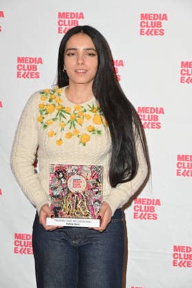 8th Trophees mediaClub Elles - Paris Hafsia Herzi (Trophee Coup de coeur) attending the 8th ceremony of the Trophees mediaClub’Elles, held at Hotel de Lassay (French National Assembly), in Paris, France, on February 4th, 2026. Photo by Mireille Ampilhac ABACAPRESS.COM Paris France  Copyright: xAmpilhacxMireille ABACAx