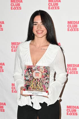 8th Trophees mediaClub Elles - Paris Miel Abitbol (Trophee Revelation) attending the 8th ceremony of the Trophees mediaClub’Elles, held at Hotel de Lassay (French National Assembly), in Paris, France, on February 4th, 2026. Photo by Mireille Ampilhac ABACAPRESS.COM Paris France  Copyright: xAmpilhacxMireille ABACAx