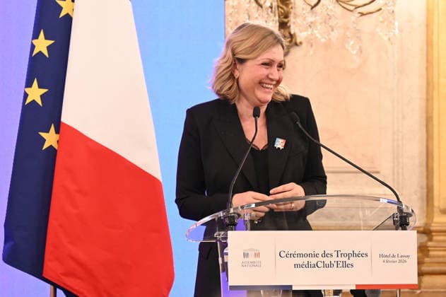 8th Trophees mediaClub Elles - Paris Yael Braun-Pivet attending the 8th ceremony of the Trophees mediaClub’Elles, held at Hotel de Lassay (French National Assembly), in Paris, France, on February 4th, 2026. Photo by Mireille Ampilhac ABACAPRESS.COM Paris France  Copyright: xAmpilhacxMireille ABACAx