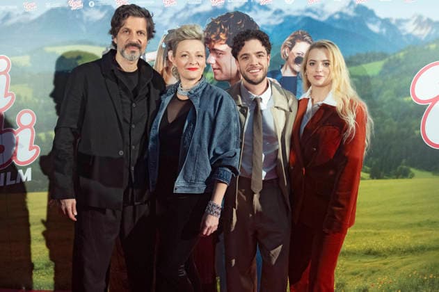 Pasquale Aleardi, Susanne Kunz, Luca Hänni and Elena Flury at the world premiere of the movie Ewigi Liebi at the Abaton Zurich, 04 02 2026 Foto:xA.xRaemyx xFuturexImagex liebi_6237