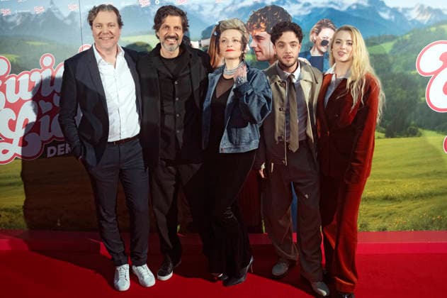 Pierre Monnard, Pasquale Aleardi, Susanne Kunz, Luca Hänni and Elena Flury at the world premiere of the film Ewigi Liebi at the Abaton Zurich, 04 02 2026 Foto:xA.xRaemyx xFuturexImagex liebi_6239