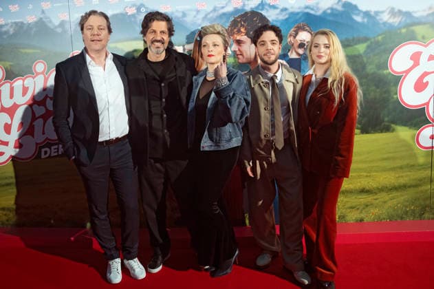 Pierre Monnard, Pasquale Aleardi, Susanne Kunz, Luca Hänni and Elena Flury at the world premiere of the film Ewigi Liebi at the Abaton Zurich, 04 02 2026 Foto:xA.xRaemyx xFuturexImagex liebi_6240
