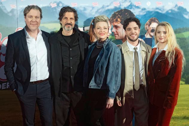 Pierre Monnard, Pasquale Aleardi, Susanne Kunz, Luca Hänni and Elena Flury at the world premiere of the film Ewigi Liebi at the Abaton Zurich, 04 02 2026 Foto:xA.xRaemyx xFuturexImagex liebi_6242