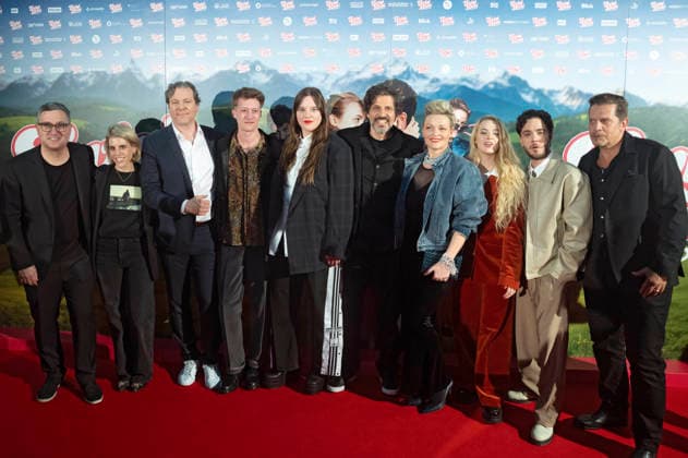 Pierre Monnard, Pasquale Aleardi, Susanne Kunz, Luca Hänni and Elena Flury with cast and crew at the world premiere of the movie Ewigi Liebi at the Abaton Zurich, 04 02 2026 Foto:xA.xRaemyx xFuturexImagex liebi_6268