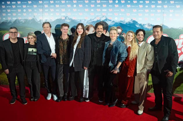 Pierre Monnard, Pasquale Aleardi, Susanne Kunz, Luca Hänni and Elena Flury with cast and crew at the world premiere of the movie Ewigi Liebi at the Abaton Zurich, 04 02 2026 Foto:xA.xRaemyx xFuturexImagex liebi_6269