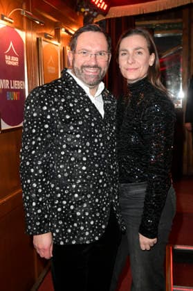 Christian Senger and Nadine Heidenreich at the premiere of the play Klangrazzia 2 0 at the Bar jeder Vernunft Berlin, 04 02 2026 Foto:xM.xBehrensx xFuturexImagex klangrazzia_6240