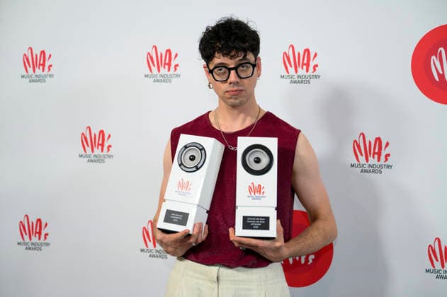 Music Industry Awards - MIA s Brussels, 04 02 2026 : Music Industry Awards - MIA s. Pix: Dressed Like Boys . Credit: Peter De Smedt CC . Brussels Belgium  Copyright: xContentxCurationx PeterxDexSmedtx xCCx
