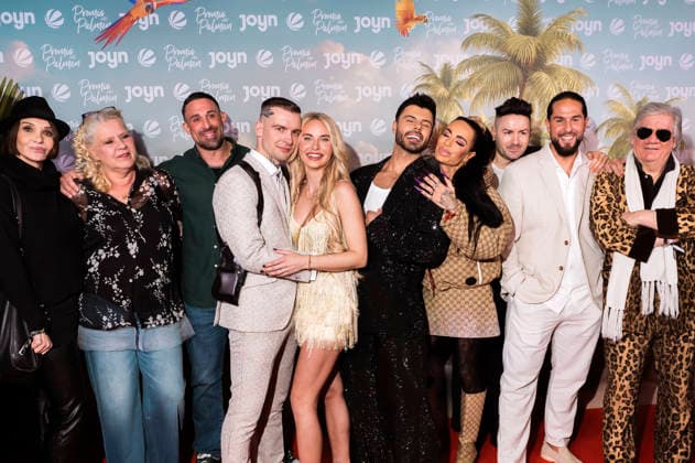 The participants at the premiere of the 4th season of the TV reality format Promis unter Palmen at the Cinenova cinema in Cologne, 04 02 2026 Foto:xT.xNgox xFuturexImagex palmen_6201