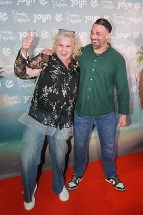 Promis unter Palmen Premiere 2026 Silvia Wollny and Kevin Wolter at the premiere of the reality format Promis unter Palmen at CINENOVA Koeln on 04 02 2026 Koeln CINENOVA Nordrhein Westfalen