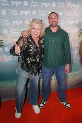 Promis unter Palmen Premiere 2026 Silvia Wollny and Kevin Wolter at the premiere of the reality format Promis unter Palmen at CINENOVA Koeln on 04 02 2026 Koeln CINENOVA Nordrhein Westfalen