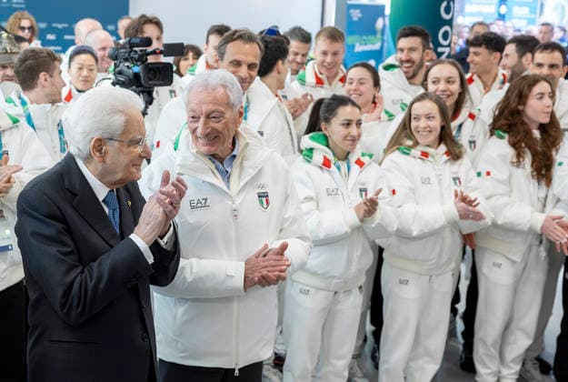 February 5, 2026, Milan, Rome, Italy: The President of the Republic Sergio Mattarella during his visit to the Milan Cortina 2026 Olympic Village. Milan, Italy 05 Feb 2025 Milan Italy  - ZUMAa289 20260205_zia_a289_014 Copyright: xPaulxGiandottix