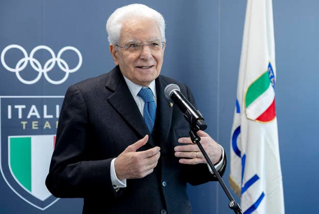 February 5, 2026, Milan, Rome, Italy: The President of the Republic Sergio Mattarella during his visit to the Milan Cortina 2026 Olympic Village. Milan, Italy 05 Feb 2025 Milan Italy  - ZUMAa289 20260205_zia_a289_016 Copyright: xPaulxGiandottix