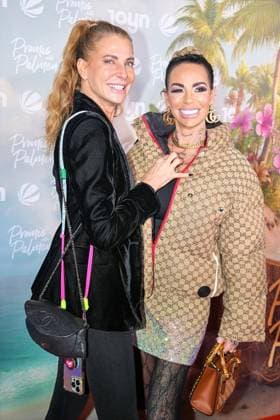 Promis unter Palmen Premiere 2026 Giulia Siegel and Gina Lisa Lohfink at the premiere of the reality format Promis unter Palmen at CINENOVA Koeln on 04 02 2026 Koeln CINENOVA Nordrhein Westfalen