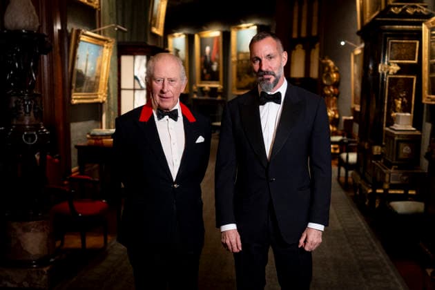 . 04 02 2026. Windsor, United Kingdom. King Charles III with the Aga Khan at a private dinner at Windsor Castle, United Kingdom.  xPoolx xi-Imagesx IIM-26550-0001