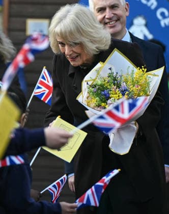 . 04 02 2026. London, United Kingdom. Queen Camilla at the opening of a library at Christ Church Primary School in London, as part of the National Year of Reading.  xPoolx xi-Imagesx IIM-26551-0015