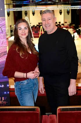 Annika Lau and Joachim Llambi at the photo session for the SemperOperaball 2026 in the Semperoper Dresden, 05 02 2026 Foto:xM.xWehnertx xFuturexImagex semperoper_pk_6209