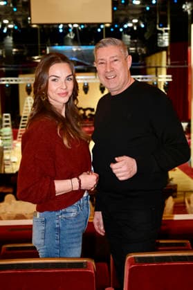 Annika Lau and Joachim Llambi at the photo session for the SemperOperaball 2026 in the Semperoper Dresden, 05 02 2026 Foto:xM.xWehnertx xFuturexImagex semperoper_pk_6212