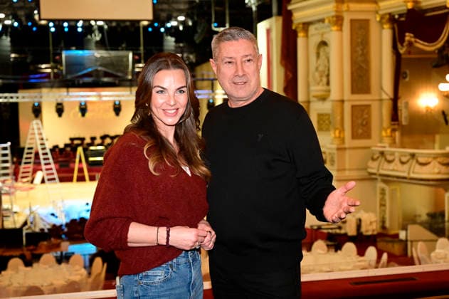 Annika Lau and Joachim Llambi at the photo session for the SemperOperaball 2026 in the Semperoper Dresden, 05 02 2026 Foto:xM.xWehnertx xFuturexImagex semperoper_pk_6214
