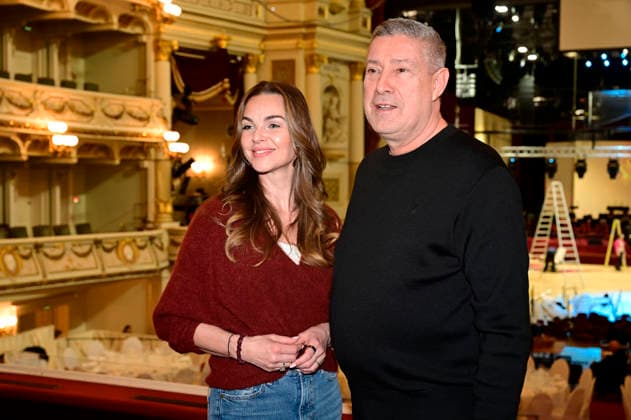 Annika Lau and Joachim Llambi at the photo session for the SemperOperaball 2026 in the Semperoper Dresden, 05 02 2026 Foto:xM.xWehnertx xFuturexImagex semperoper_pk_6216