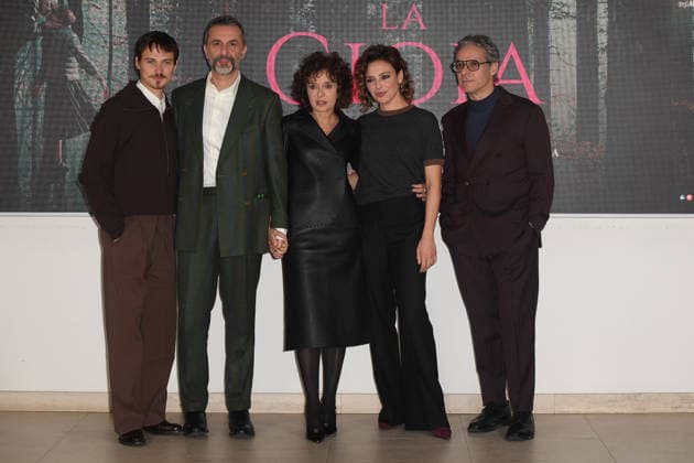 Photocall of the movie -La gioia- Cinema Barberini- Rome, Italy Saul Nanni;Nicolangelo Gelormini;Valeria Golino;Jasmine Trinca;Francesco Colella Photocall of the movie -La gioia- Cinema Barberini- Rome, Italy 5th February 2026 SGPItalia id 134454 Not Exclusive  Copyright: xx